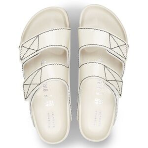 Proenza Schouler Arizona Birkenstocks in Ecru